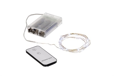 Гирлянда VEGAS эл. Нить 20 холодных LED ламп РОСА с пультом 2м 55105 - фото 61093