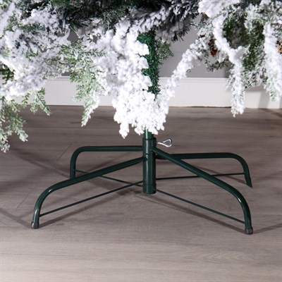 Ёлка ЗИМНЕЕ ВОЛШЕБСТВО Элит снежная с шишками 180 см, d нижн.яруса120см, 350 веток 2338595 - фото 61856