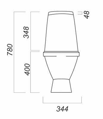 Унитаз-компакт Лада Комфорт белый - фото 61999