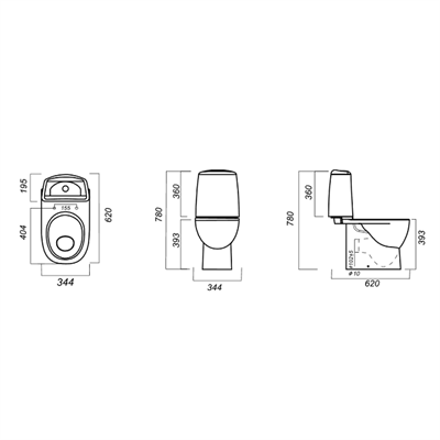 Унитаз-компакт SANITA LUXE Best Comfort микролифт белый - фото 62019