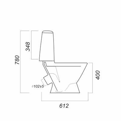 Унитаз-компакт Лада Эконом/Стандарт белый - фото 62112