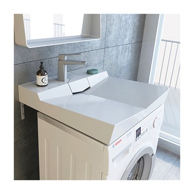 Умывальник мебельный ONYX 60 над стиральной машиной - фото 62294