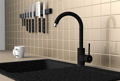 Смеситель RUBINETA Axe-33 (BK) для кухни AX30068 - фото 62345