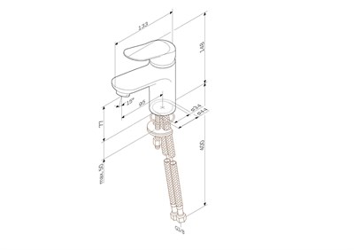 Смеситель AM.PM для умывальника Sunny хром F85C02100 - фото 62592