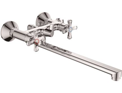 Смеситель VODA Winter для ванны, излив 300мм, с акс. WN 31 - фото 62749