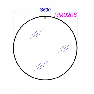 Зеркало для ванной комнаты AQWELLA Fargo 60 черный RM0206BLK - фото 62787