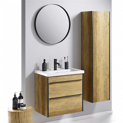 Пенал AQWELLA для ванной комнаты Fargo подвесной дуб балтийский FRG0535DB - фото 62827