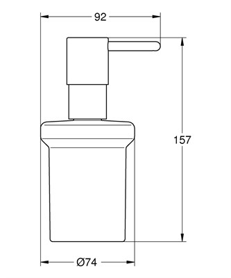 Дозатор GROHE Essentials для жидкого мыла 40394001 - фото 63202