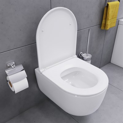 Унитаз AM.PM подвесной Sirius безободковый с сиденьем микролифт DX86C1700SC - фото 63254