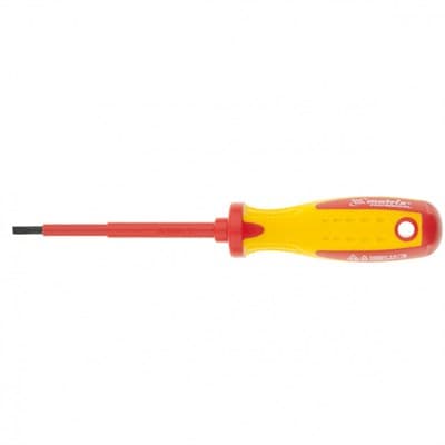 Отвертка MATRIX PROFESSIONAL Insulated, SL4,0*100мм, CrMo, до 1000В, двухкомп. рукоятка 12916 - фото 6358