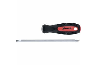 Отвертка MATRIX комбинированная SL6,0 / Ph2 мм, CrV, антискользящая двухкомп. рукоятка 12290 - фото 6365