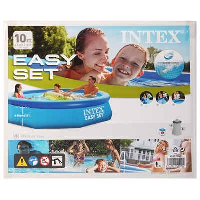 Бассейн надувной INTEX Easy Set 305*76см (в комплекте: насос с фильтром 220V) 28122NP 695718 - фото 63761