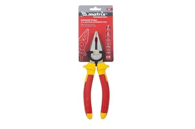 Плоскогубцы MATRIX PROFESSIONAL Insulated, комбинированные 180мм, двухкомпонентные рукоятки 16903 - фото 6411