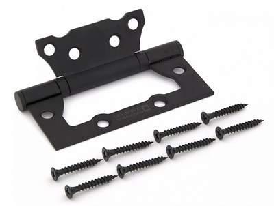 Петля накладная ФЗ E-2BB-100 BB чёрная (пакет) - фото 64349