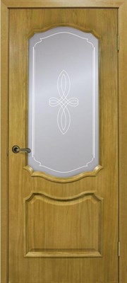 Полотно ОМИС дверное Кармен КР 800*2000*34 дуб натуральный тонированный - фото 64373