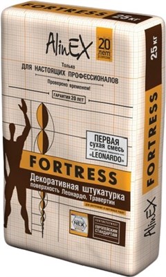 Штукатурка ALINEX декоративная FORTRESS 25кг (серия 4) - фото 64510