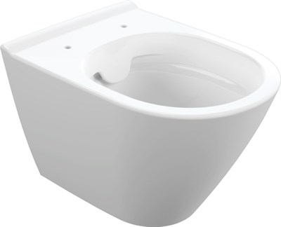Унитаз подвесной CITY OVAL Clean on белый с крышкой дюропласт микролифт - фото 64528