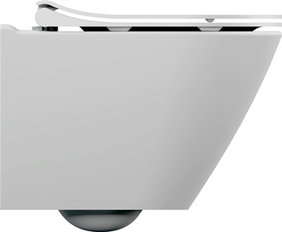 Унитаз подвесной CITY OVAL Clean on белый с крышкой дюропласт микролифт - фото 64529