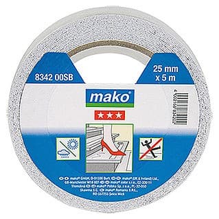 Скотч MAKO препятствующий скольжению 25ммх5м белый 834200SB - фото 6463