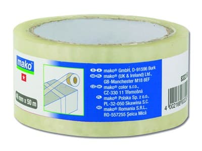 Скотч MAKO стандартный упаковочный 48ммх50м коричневый 833150 - фото 6468