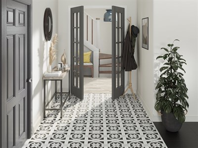 Керамогранит CERSANIT Stream лепестки белый 29,8x29,8 арт.C-SM4A055D - фото 64921