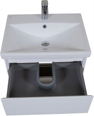 Тумба для ванной комнаты ELIT 60 с умывальником белый - фото 65002