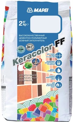 Затирка для швов MAPEI KERACOLOR FF 112 (5кг) серый 5QA011205A - фото 65105