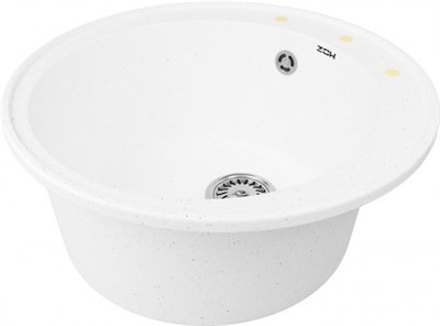 Мойка ZOX круглая белая 480мм ZX-GM 01 - фото 65374