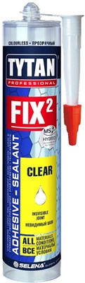 Клей TYTAN монтажный FIX2 мгновенный, невидимый, бесцветный 290мл - фото 65483
