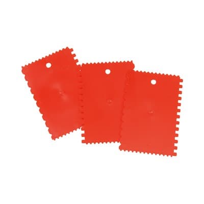 Шпатель MAKO для клея 4 формы зубцов 3 штуки 13*9см 812703SB - фото 6551