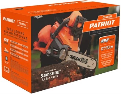 Пила PATRIOT цепная аккумуляторная СS 402XL 40В 220201402 - фото 65562
