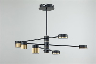 Светильник потолочный ESCADA 10246/6 LED*56W Black/Gold - фото 65599