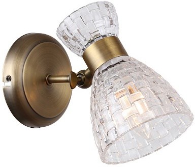 Светильник настенный ESCADA 543/1A E14*40W Antique gold - фото 65641