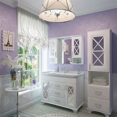 Тумба для ванной комнаты DUGLAS 105-2 белый - фото 65700