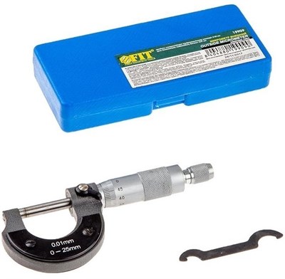 Микрометр наружный FIT 0-25мм 19909 - фото 65843