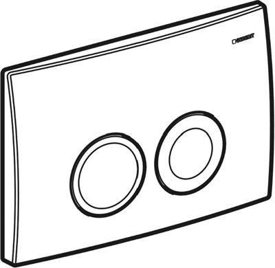 Кнопка от инсталляции GEBERIT Delta 21 белый 115.125.11.1 - фото 65979