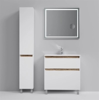 База AM.PM под раковину X-Joy напольная 80см, 2 ящика, белый глянец M85AFSX0802WG - фото 66065