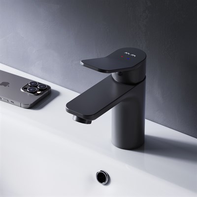 Смеситель AM.PM X-Joy для умывальника, черный F85A02122 - фото 66169
