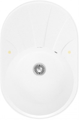 Мойка ZOX овальная с крылом, белая 480*740*180мм ZX-GM 03 - фото 66342