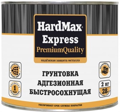 Грунтовка КВИЛ антиккорозионная выскопрочная HARDMAX PRIMER светло-серая 2 КГ - фото 66472