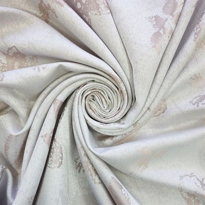 Шторы портьерные Жаккард Фиалка 190*275 2шт бежевые 100066 - фото 66493