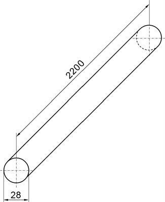 Погонаж круглый АРЕЛАН КП-28 б/с сращенный L=2,1-2,2м А10107004 - фото 66566