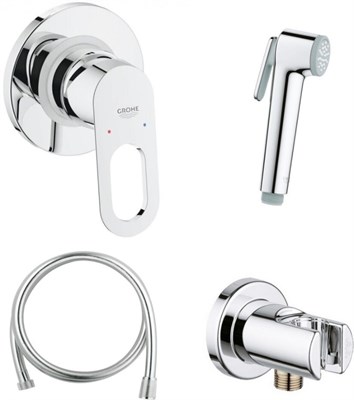 Набор GROHE для гигиенического душа скрытого монтажа BauLoop 125078 - фото 66684