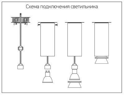 Светильник JAZZWAY потолочный PDL-S 14074 GU10 WH/BL 230V IP20 5031449 - фото 66849