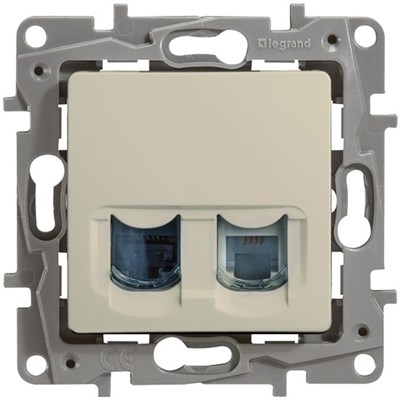 Розетка LEGRAND Etika 2хRJ45 5E UTP (слоновая кость) 672355 - фото 67301