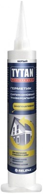 Герметик TYTAN силиконовый нейтральный белый 280мл - фото 67523