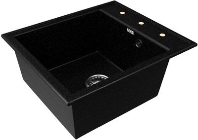 Мойка ZOX черная 480*420*180мм ZX-GM 04 - фото 67530