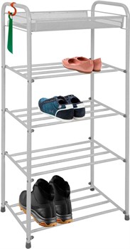 Подставка для обуви 5-ти полочная 40, белое серебро ПДО 240Б - фото 67884