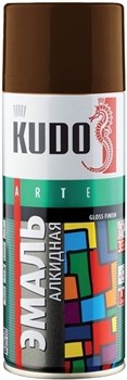 Эмаль-аэрозоль KUDO KU-А7040 акриловая серая RAL 7040, 520мл - фото 67889