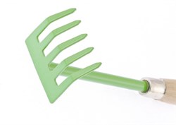 Грабли PALISAD 5 зубые 90мм деревянная ручка 340мм// 61755 - фото 68164